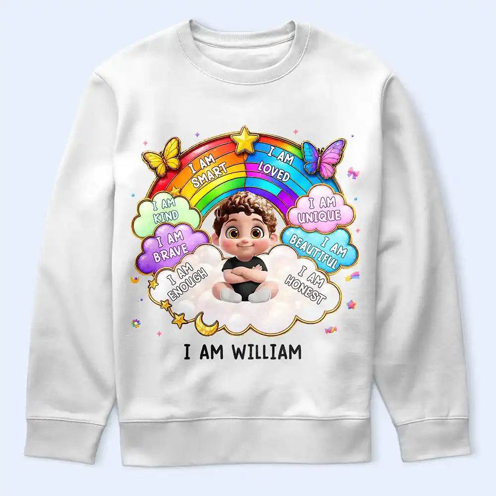 I Am Smart Kind Brave Butterfly - Personalized T Shirt