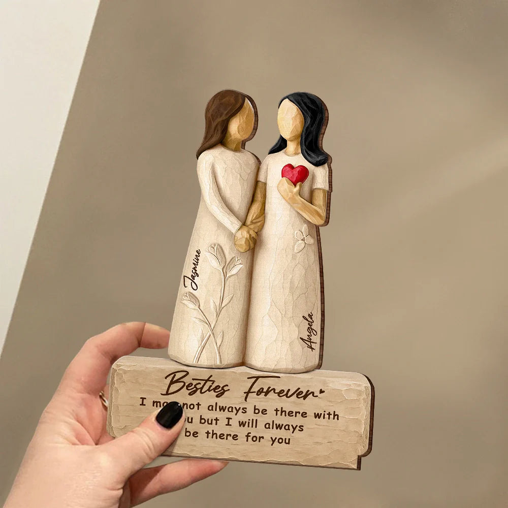 I Hope We're Friends Until We Die - Personalized Custom Shaped Wooden Plaque