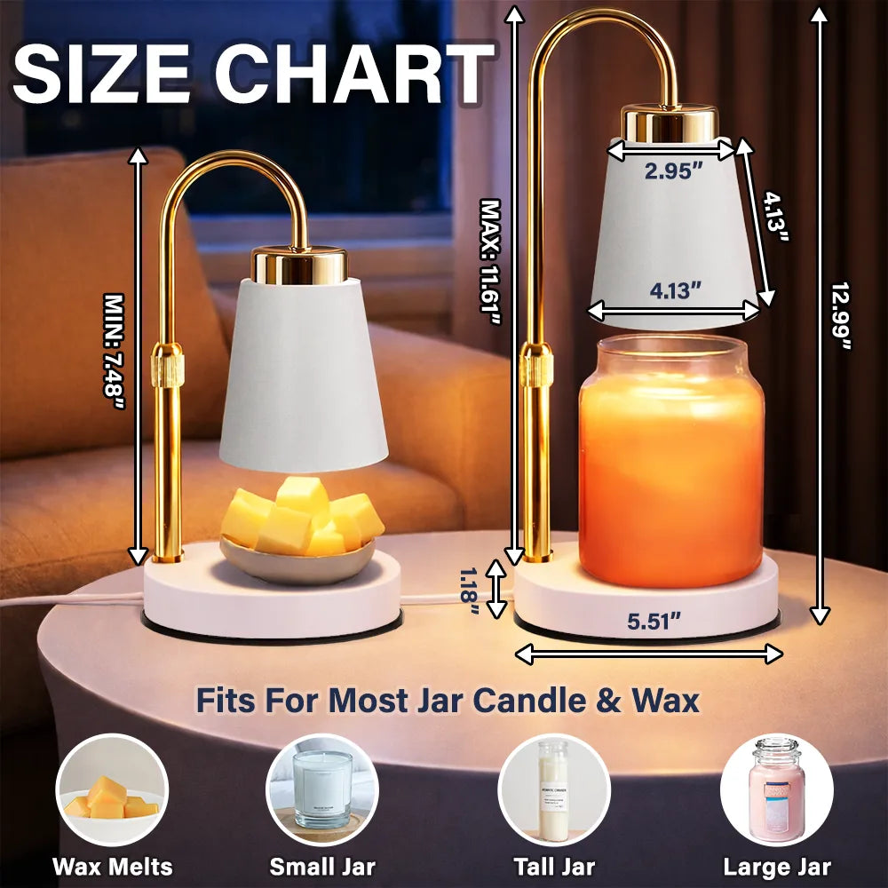Mom Grandma Sweethearts Toile Pattern - Personalized Candle Warmer Lamp