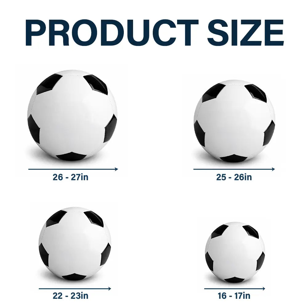 Kids Backside Line Art We Scored The Best Dad - Personalized Soccer Ball
