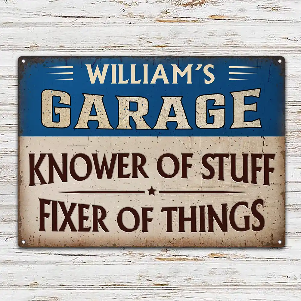 Knower And Fixer - Personalized Classic Metal Signs