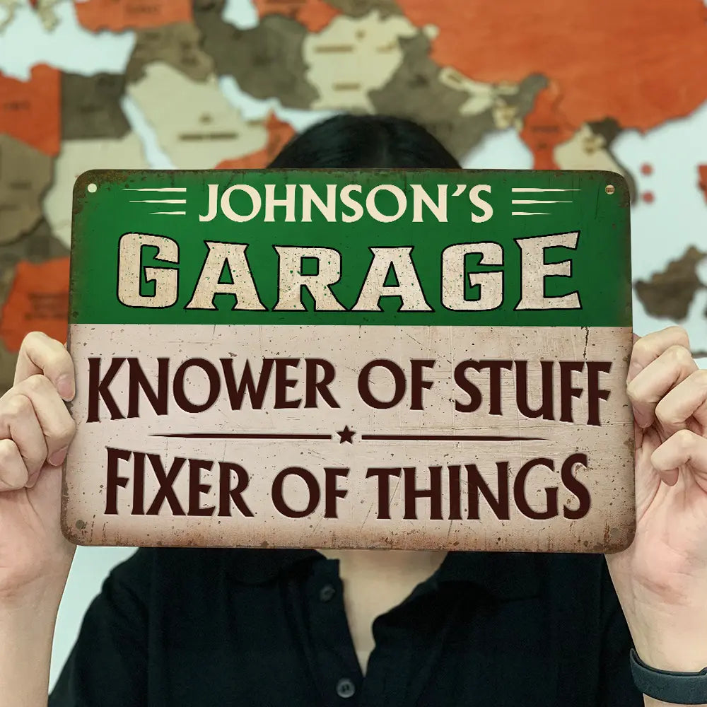 Knower And Fixer - Personalized Classic Metal Signs