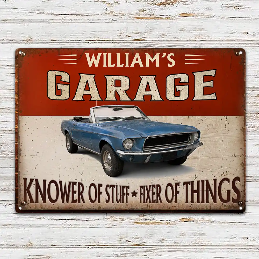 Knower Of Stuff Fixer Of Things - Personalized Classic Metal Signs