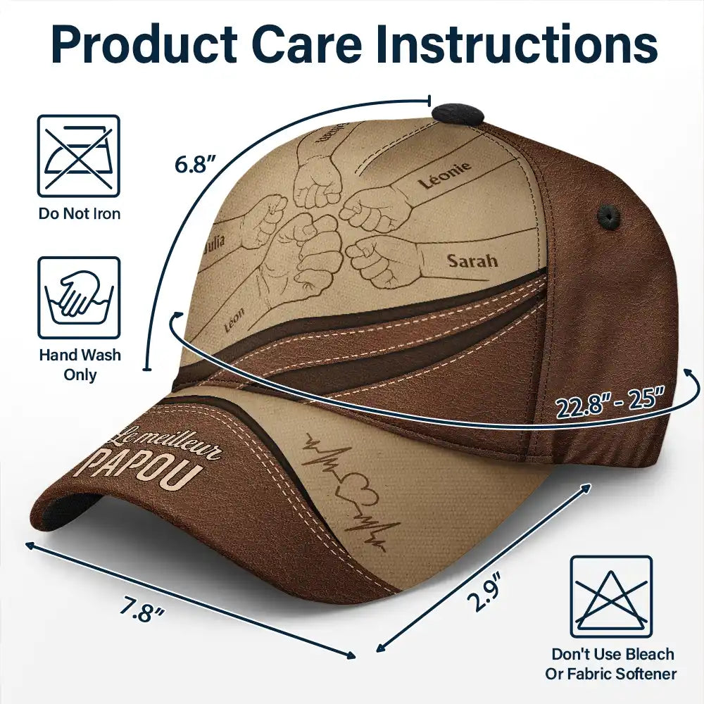 Le Meilleur Papa - Casquette Classique Personnalisée