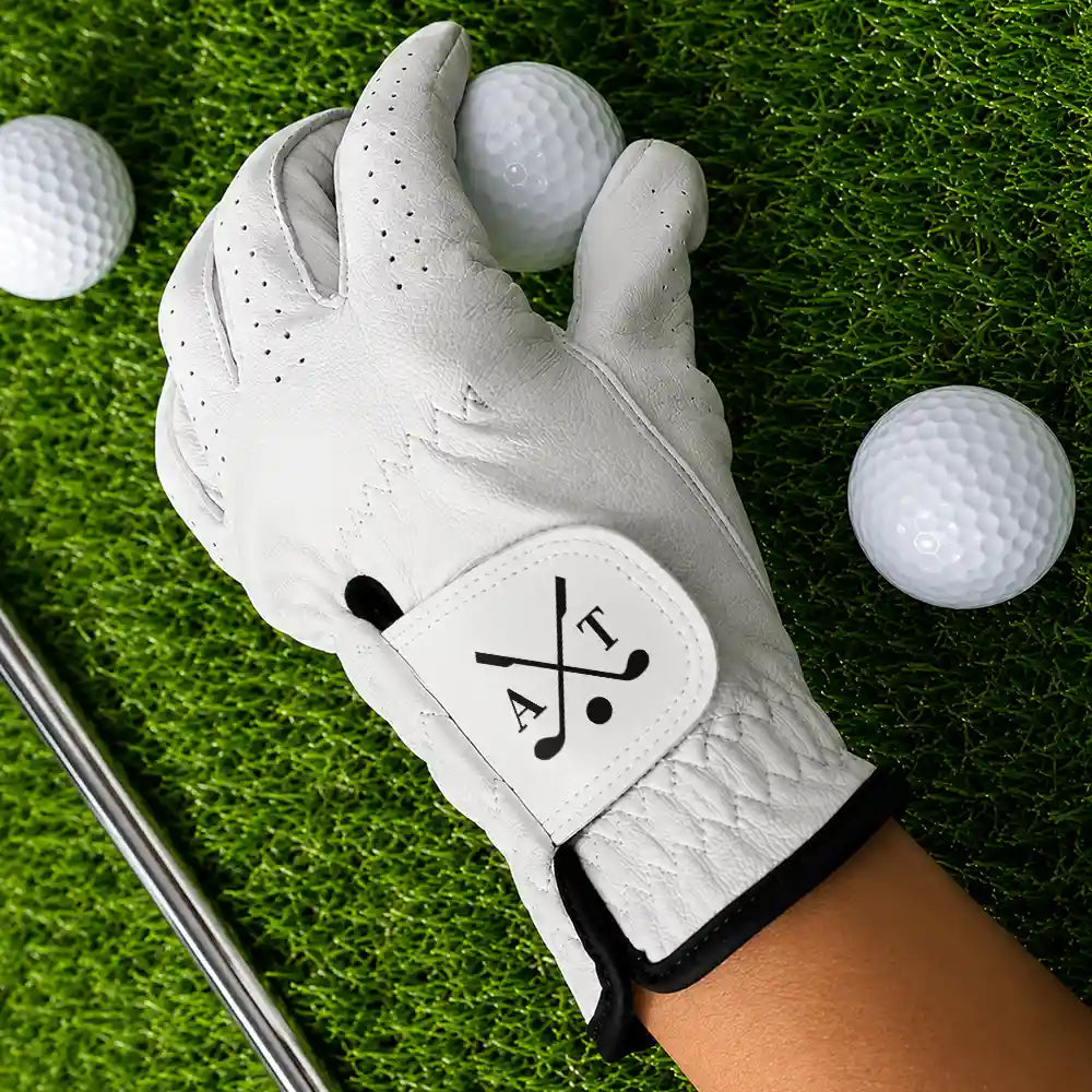 Life Is Full Of Choices Golf Monogram - Personalized Golf Glove