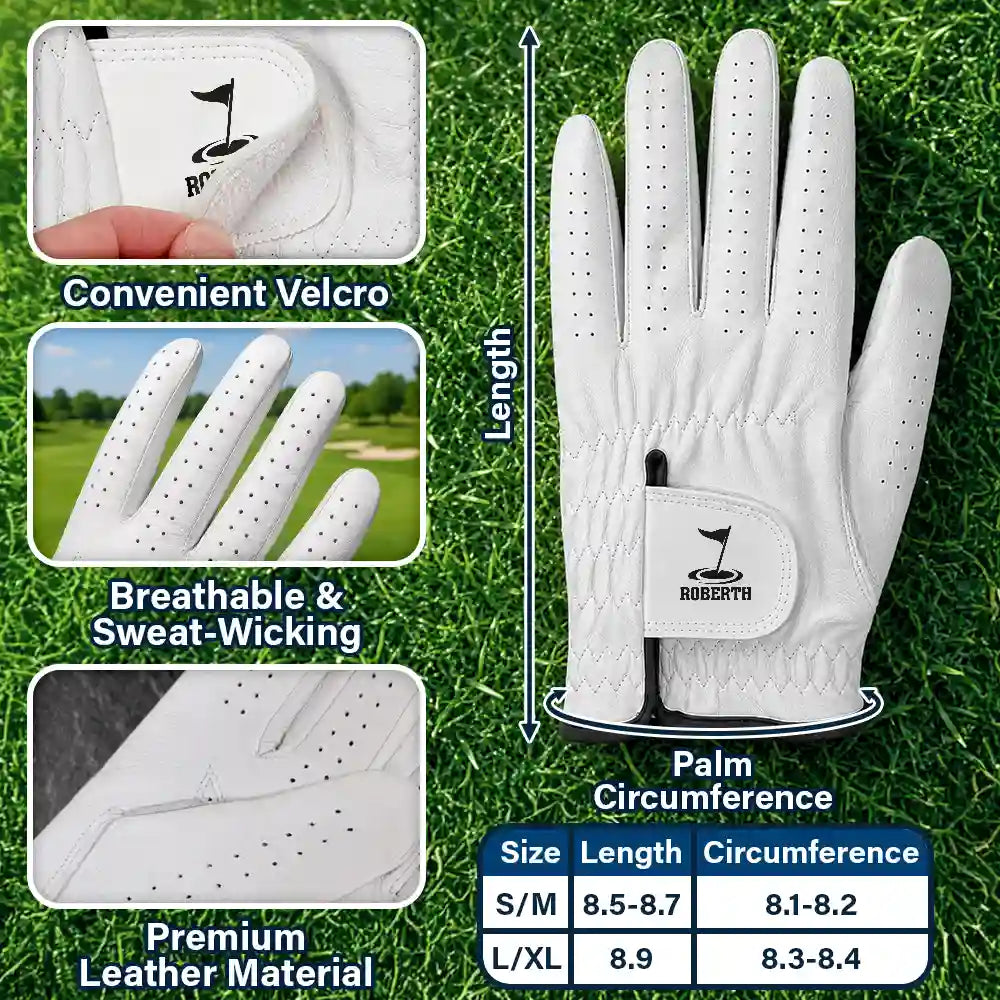 Life Is Full Of Choices Golf Monogram - Personalized Golf Glove