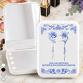 Love Between Mother Daughter Birth Flower Toile - Personalized LED Compact Mirror