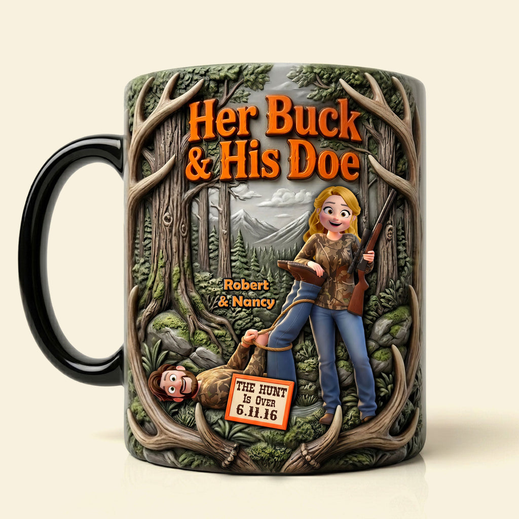 Hunting Couple Magic Mug - Personalized Gifts For Couple 03huti020626