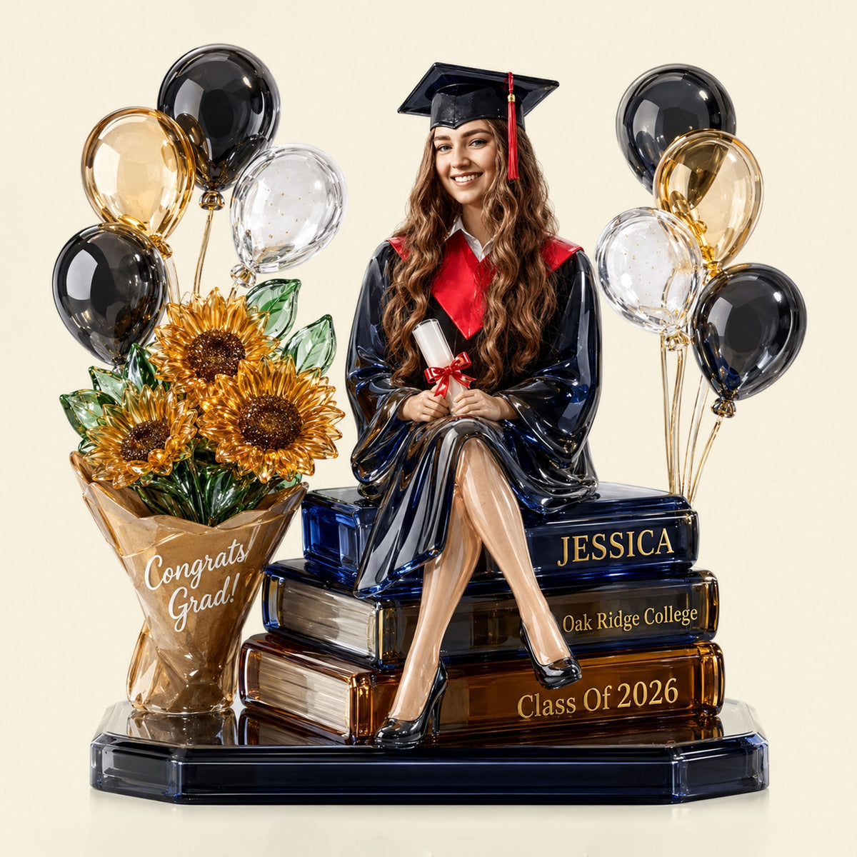 Graduation Memory Acrylic Plaque - Personalized Custom Photo Gifts For Graduations 01NATI120526