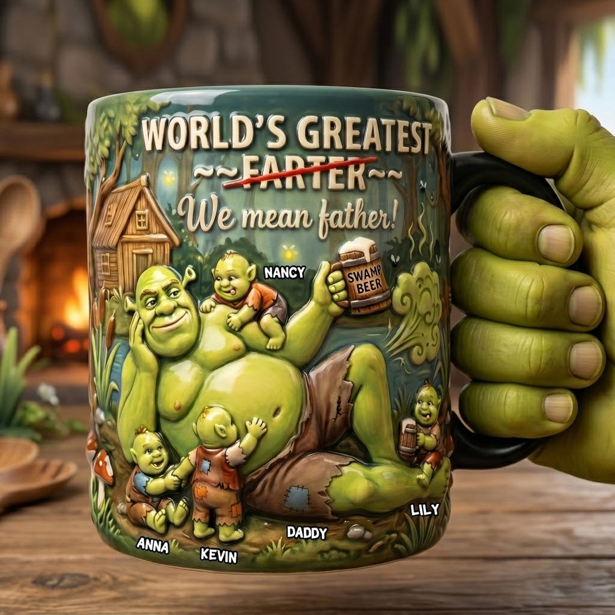 The Ultimate Swamp Dad Magic Coffee Mug - Personalized Gift For Dads 01NATI150526