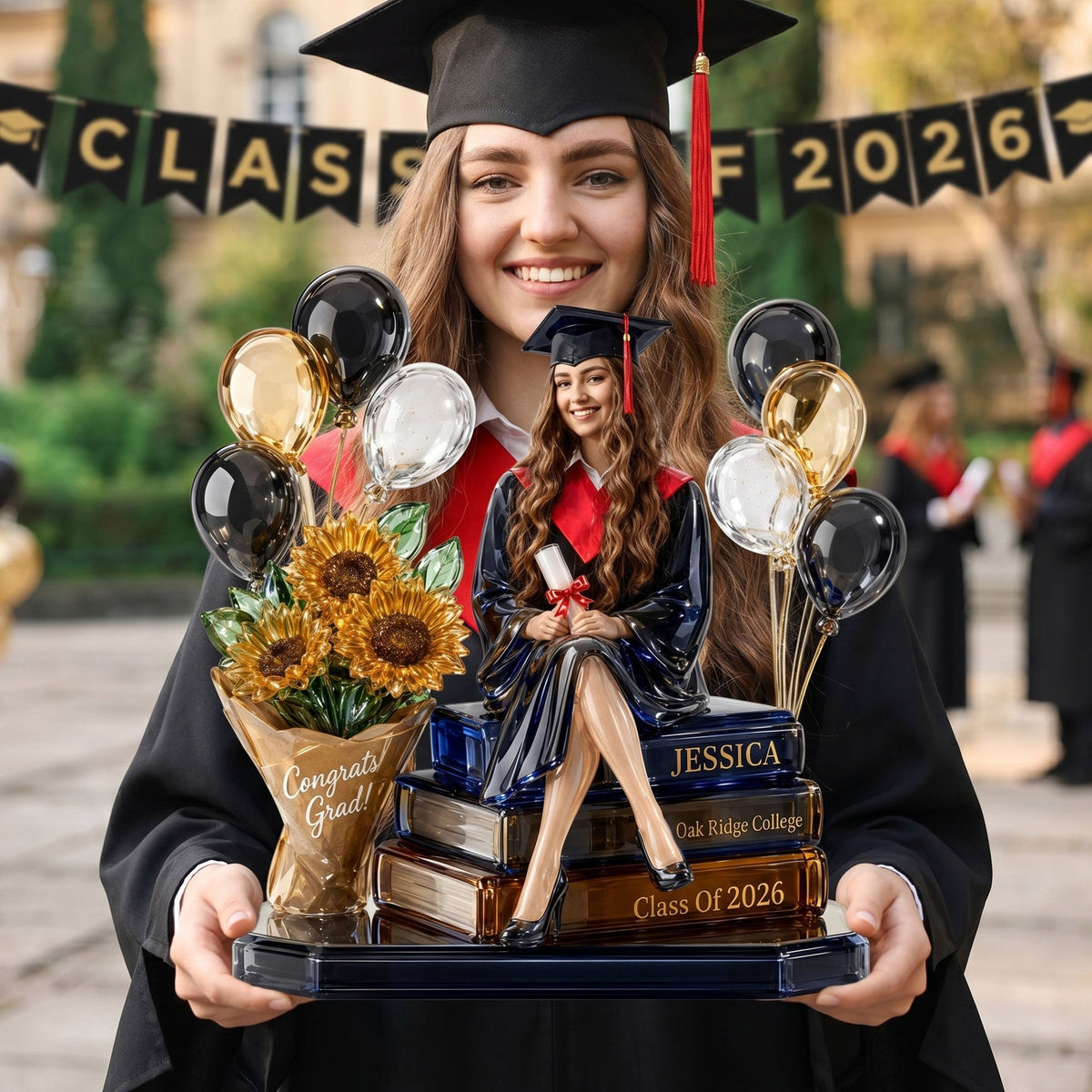 Graduation Memory Acrylic Plaque - Personalized Custom Photo Gifts For Graduations 01NATI120526