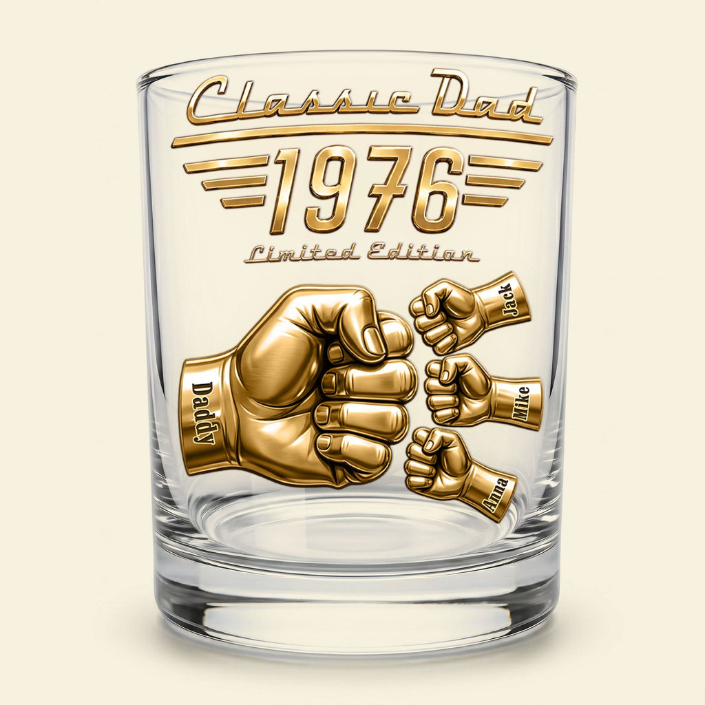 Timeless Dad Round Glass - Personalized Gifts For Dads 02NATI200526