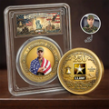 Custom Photo 3D Cartoon With US Accessories American Hero 250 Years Of Freedom - Personalized Commemorative Keepsake Coin