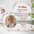 Custom Photo The World's Best Mommy Belongs To Me - Personalized Heart Shaped Acrylic Plaque