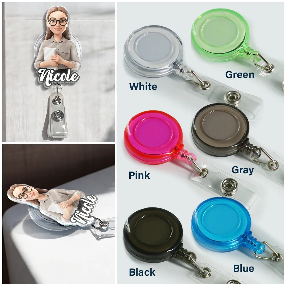 Custom Photo Toybox Figure Career Diversity - Personalized Badge Reel