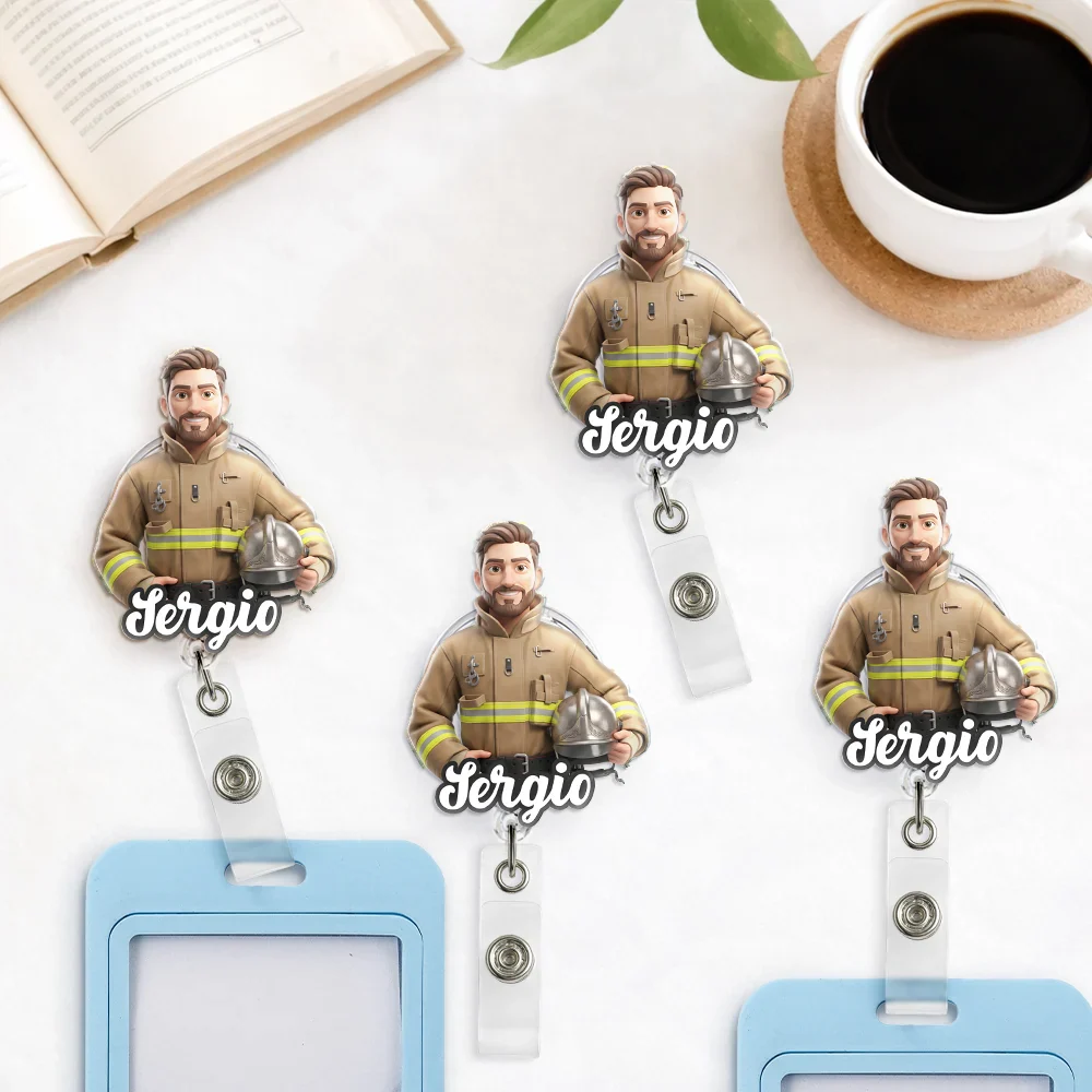 Custom Photo Toybox Figure Career Diversity - Personalized Badge Reel