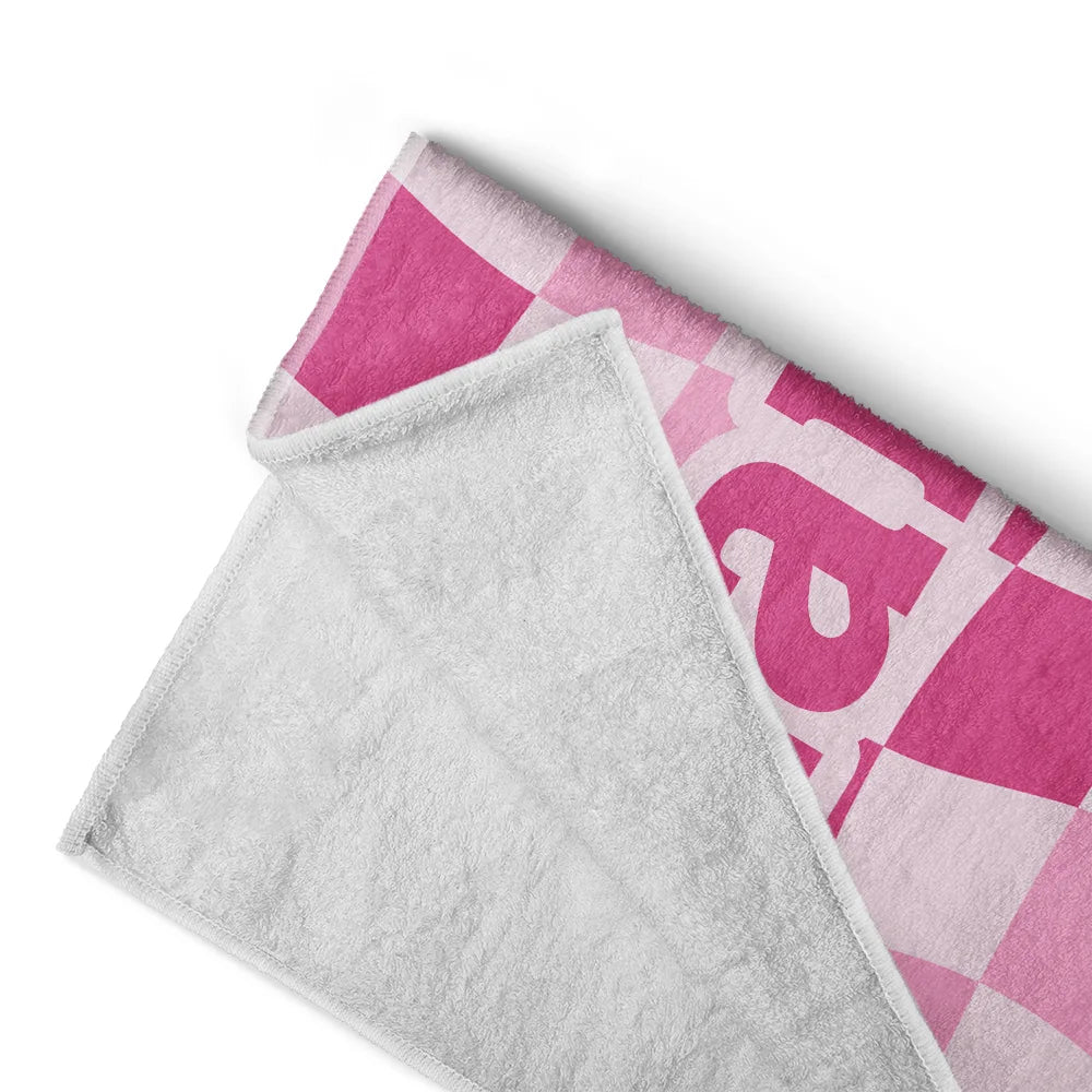 Custom Photo 3D Summer Concept Poolside Beach Vacation Family Pet Kid - Personalized Beach Towel