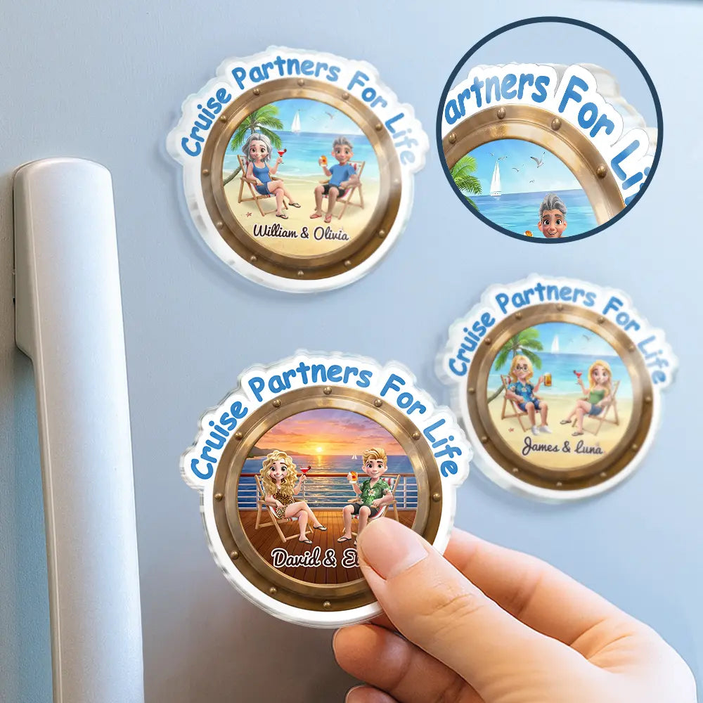 Making Memories Cruise At A Time - Personalized Acrylic Magnet