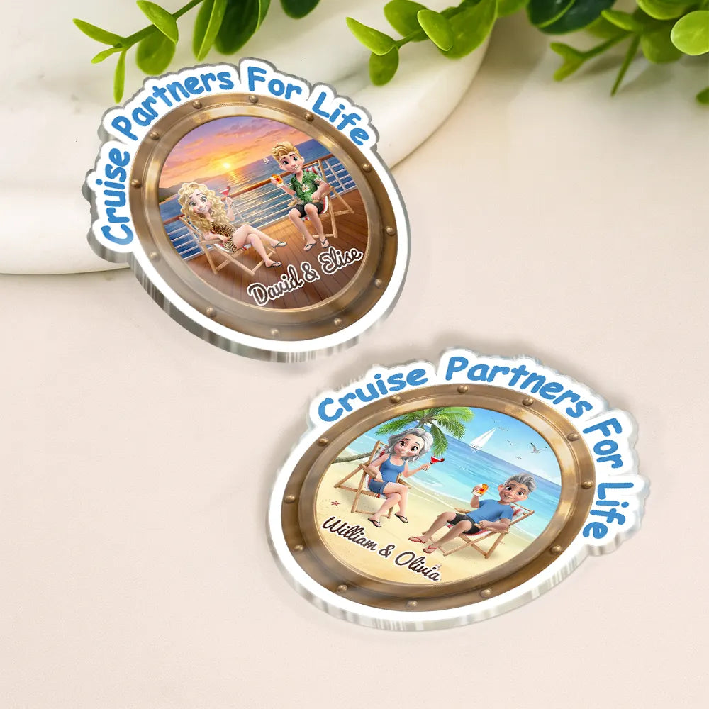 Making Memories Cruise At A Time - Personalized Acrylic Magnet