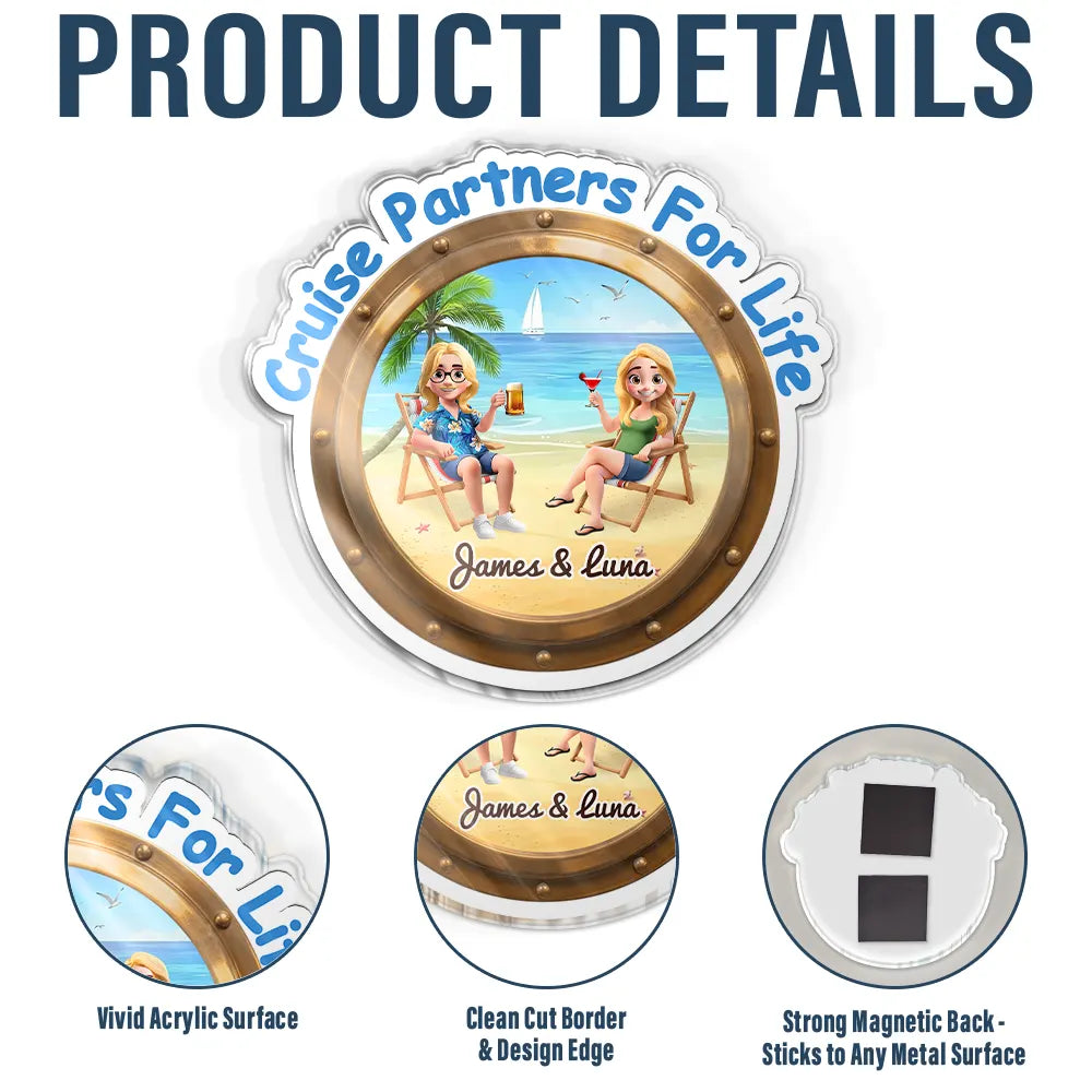 Making Memories Cruise At A Time - Personalized Acrylic Magnet