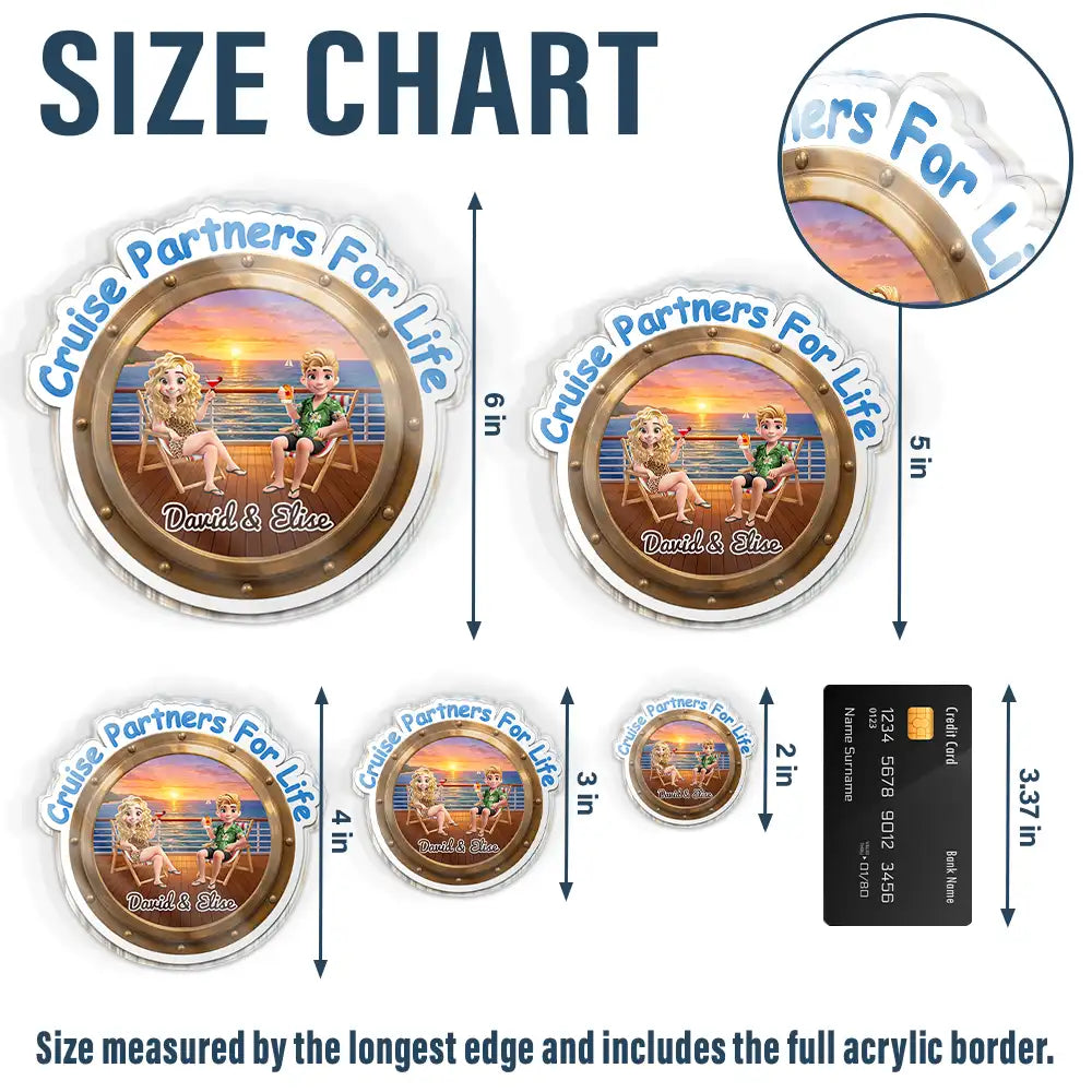Making Memories Cruise At A Time - Personalized Acrylic Magnet