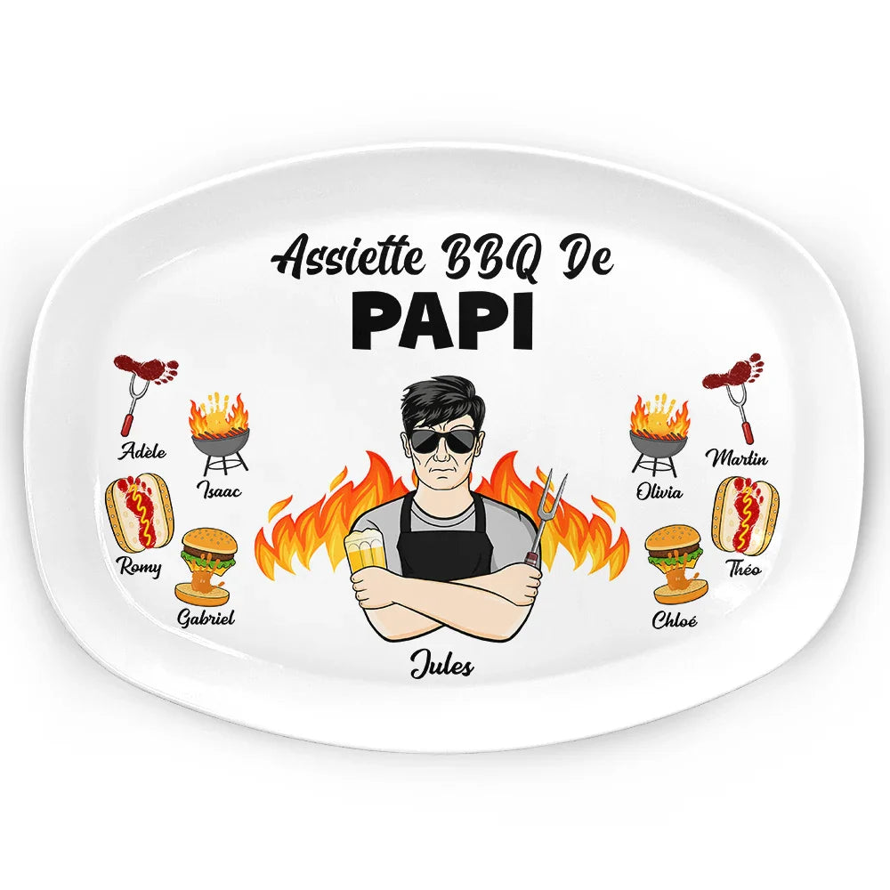Meilleur Maître Du BBQ - Assiette Personnalisée