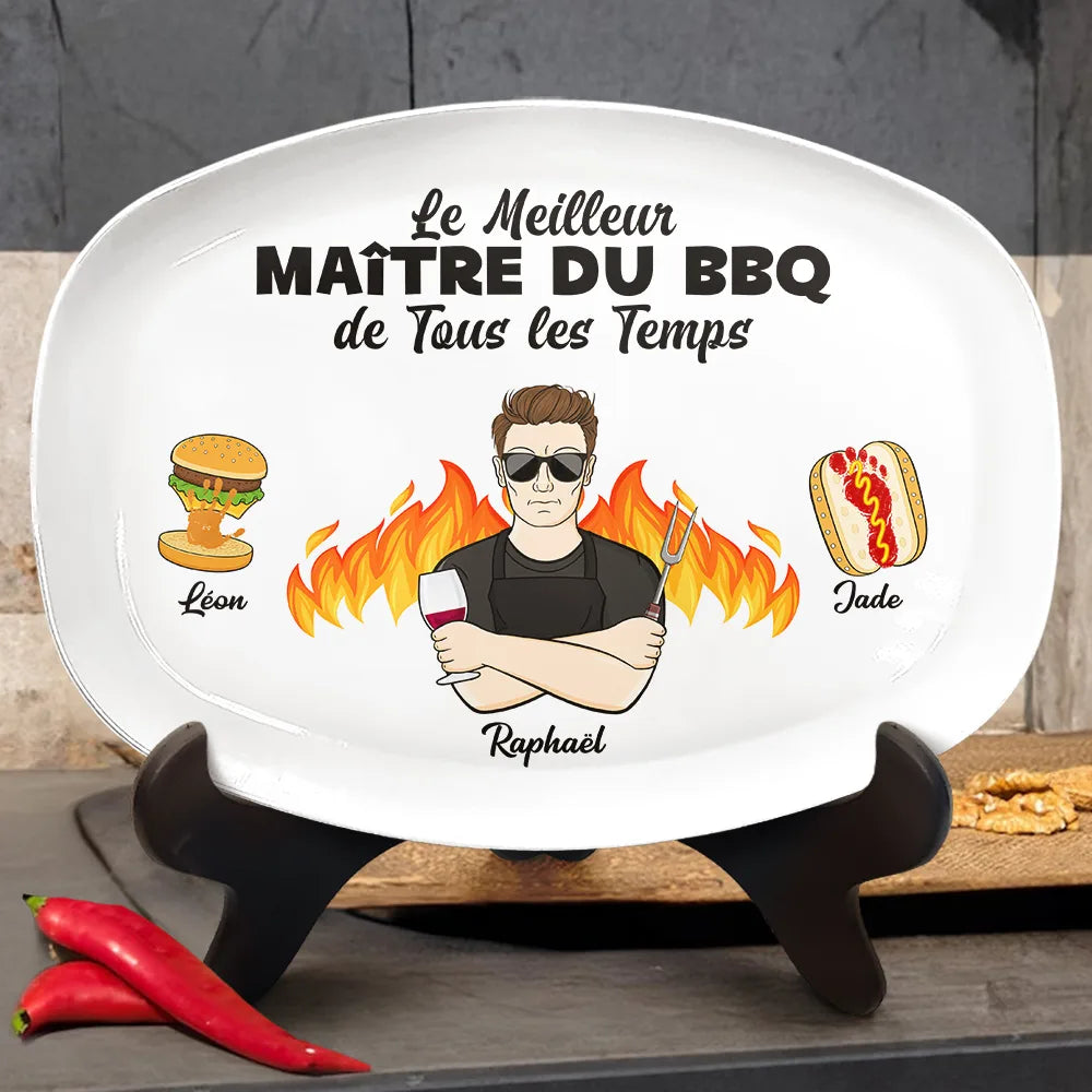Meilleur Maître Du BBQ - Assiette Personnalisée