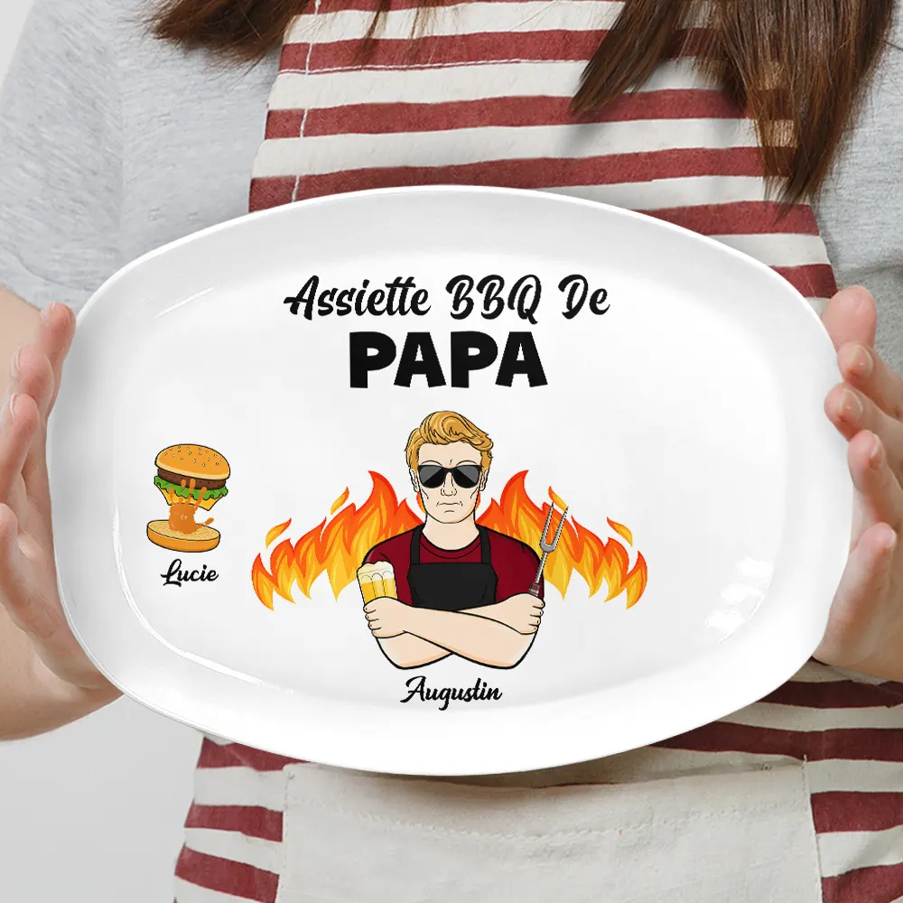 Meilleur Maître Du BBQ - Assiette Personnalisée