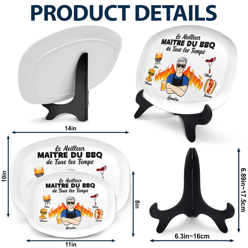 Meilleur Maître Du BBQ - Assiette Personnalisée