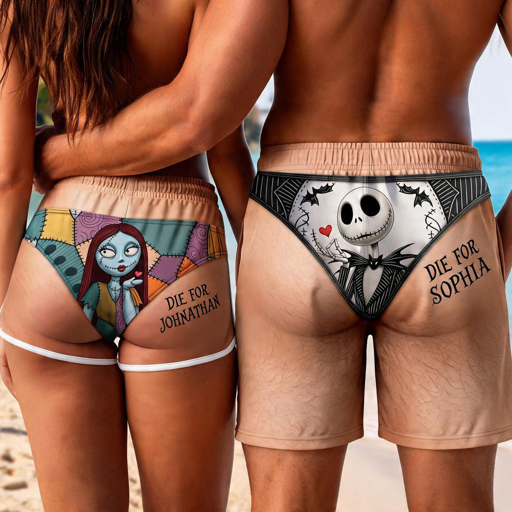 Die For You Beach Shorts Set - Personalized Gifts For Couples 04pati060726