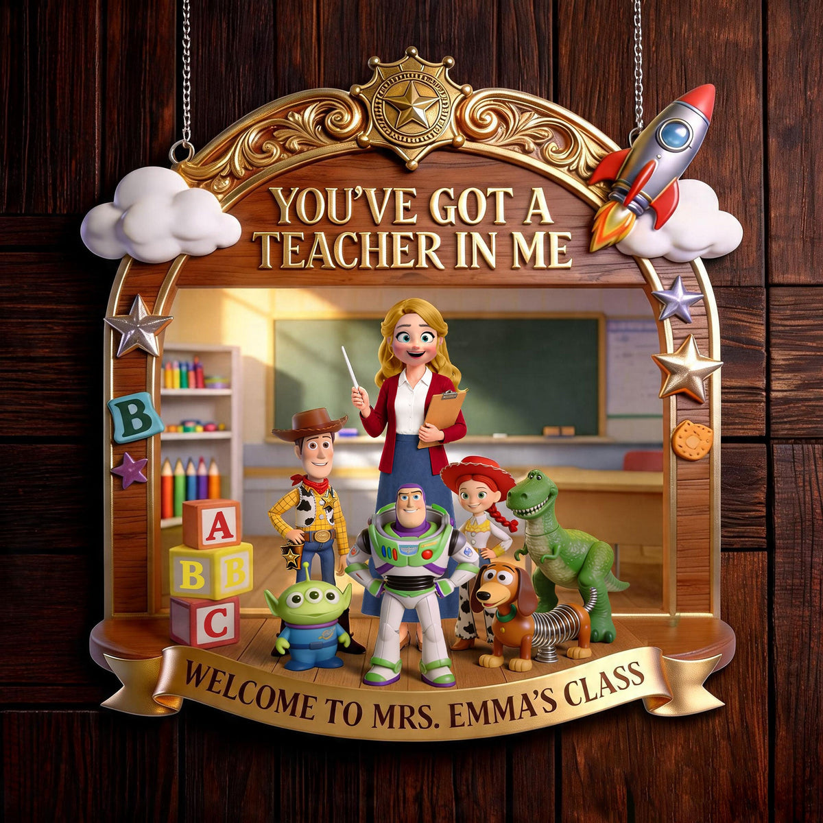 Welcome Classroom Acrylic Sign - Personalized Gifts For Teacher 03HATI040726