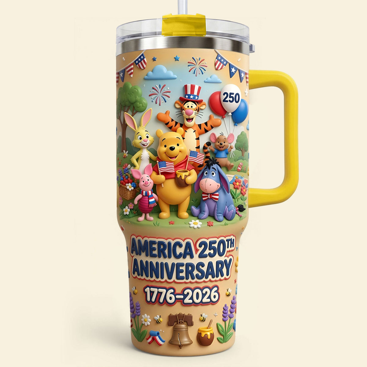 Born To Be Free Tumbler With Handle - Personalized Gifts For Patriots 01TYTI290626