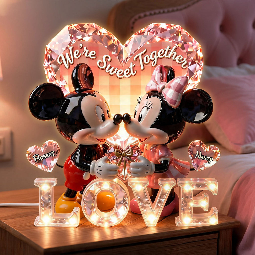 Sweet Couple Acrylic Light Box - Personalized Gift For Couples 03PATI260626