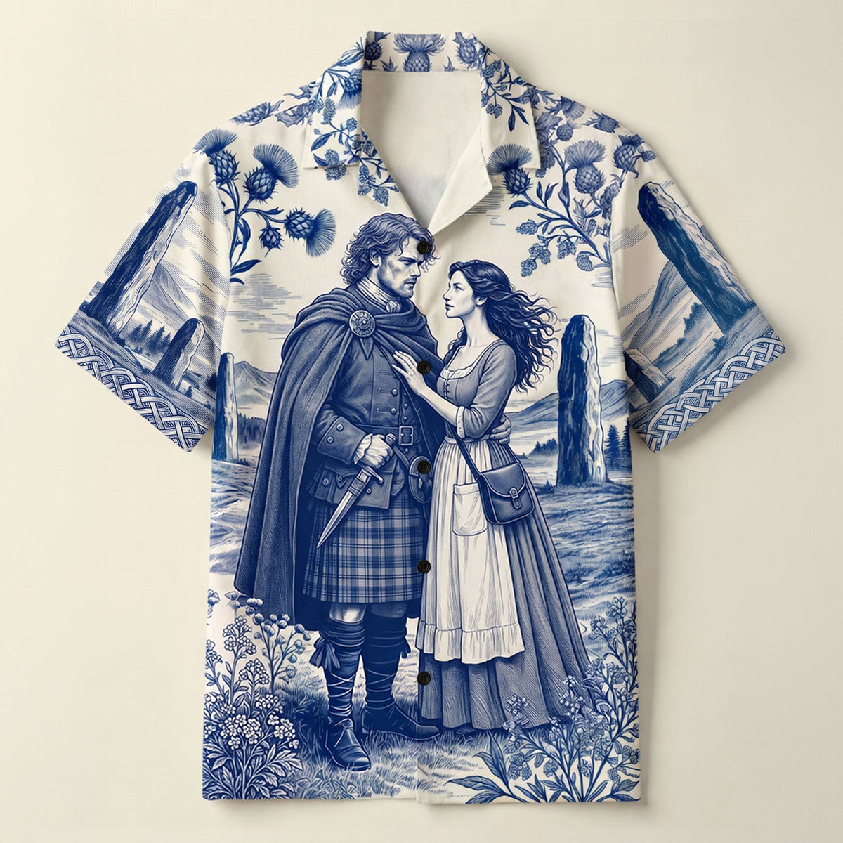 Fantasy Time Traveler Hawaiian Shirt - Personalized Gifts 02huti030726