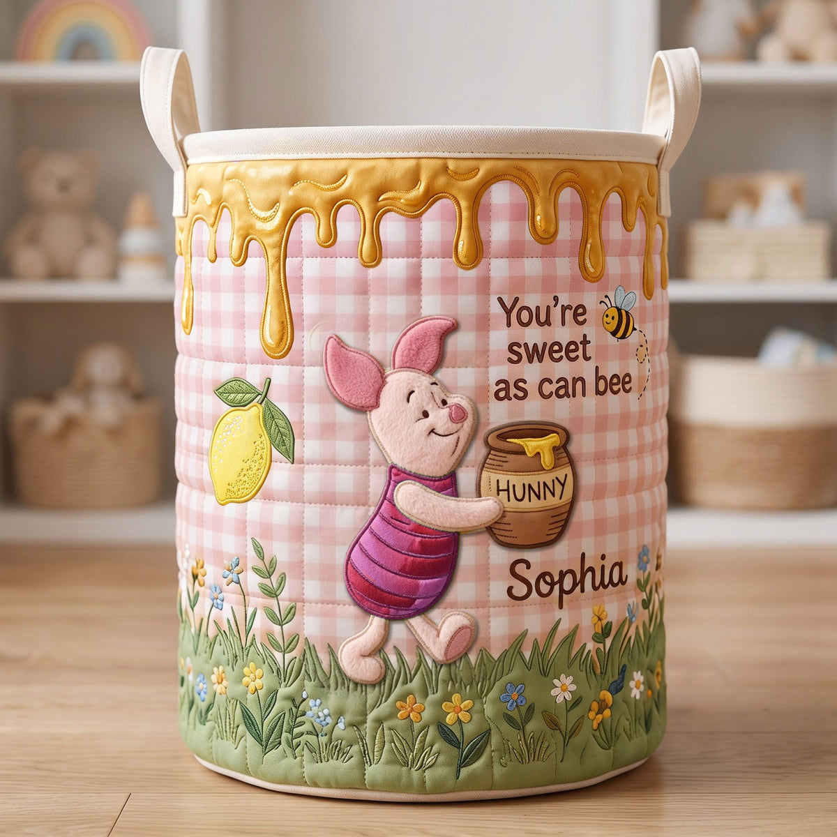 Sweet Quilt Laundry Basket - Personalized Gifts 03pati290626