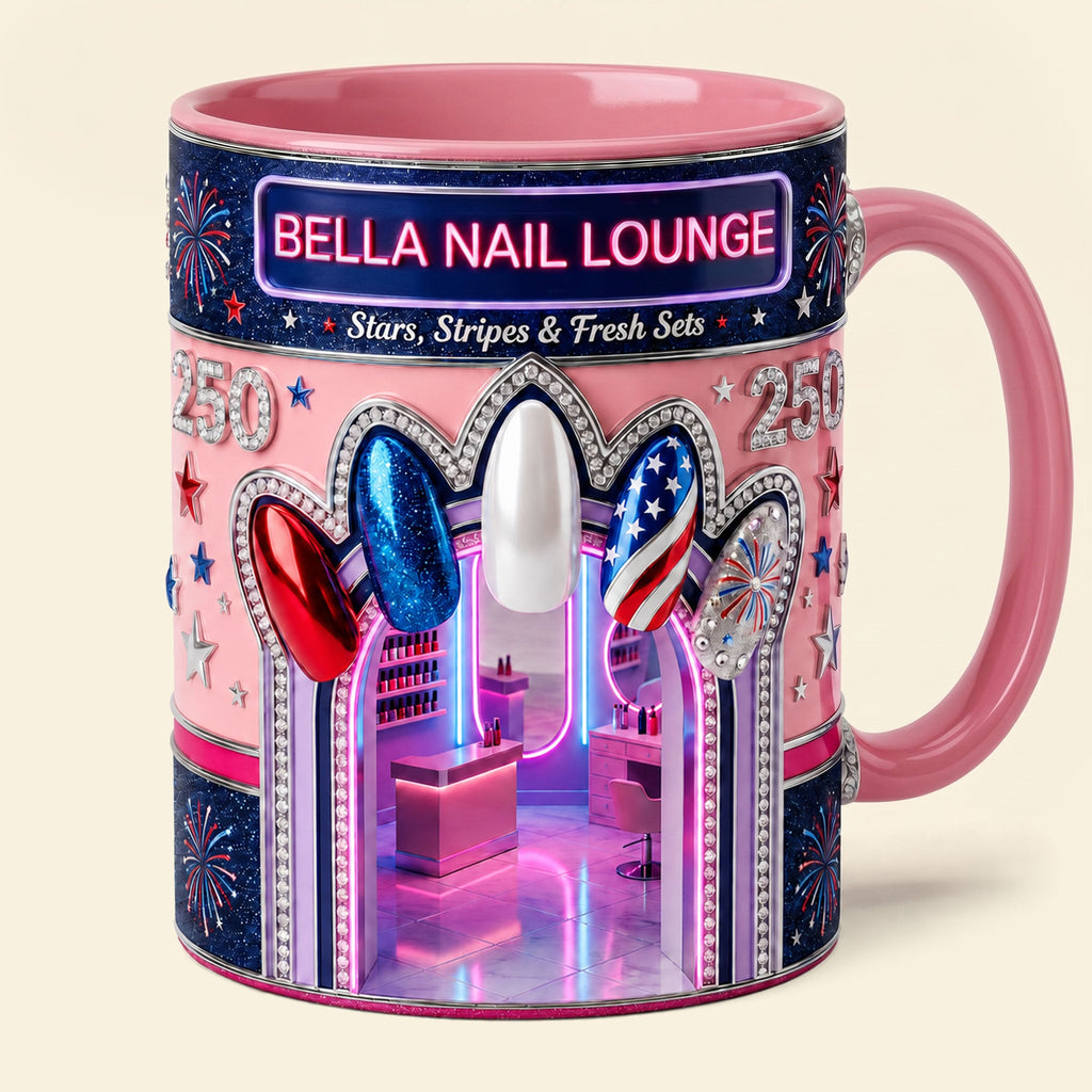 Red, White & Nailed It Coffee Mug - Personalized Gifts 05HATI240626