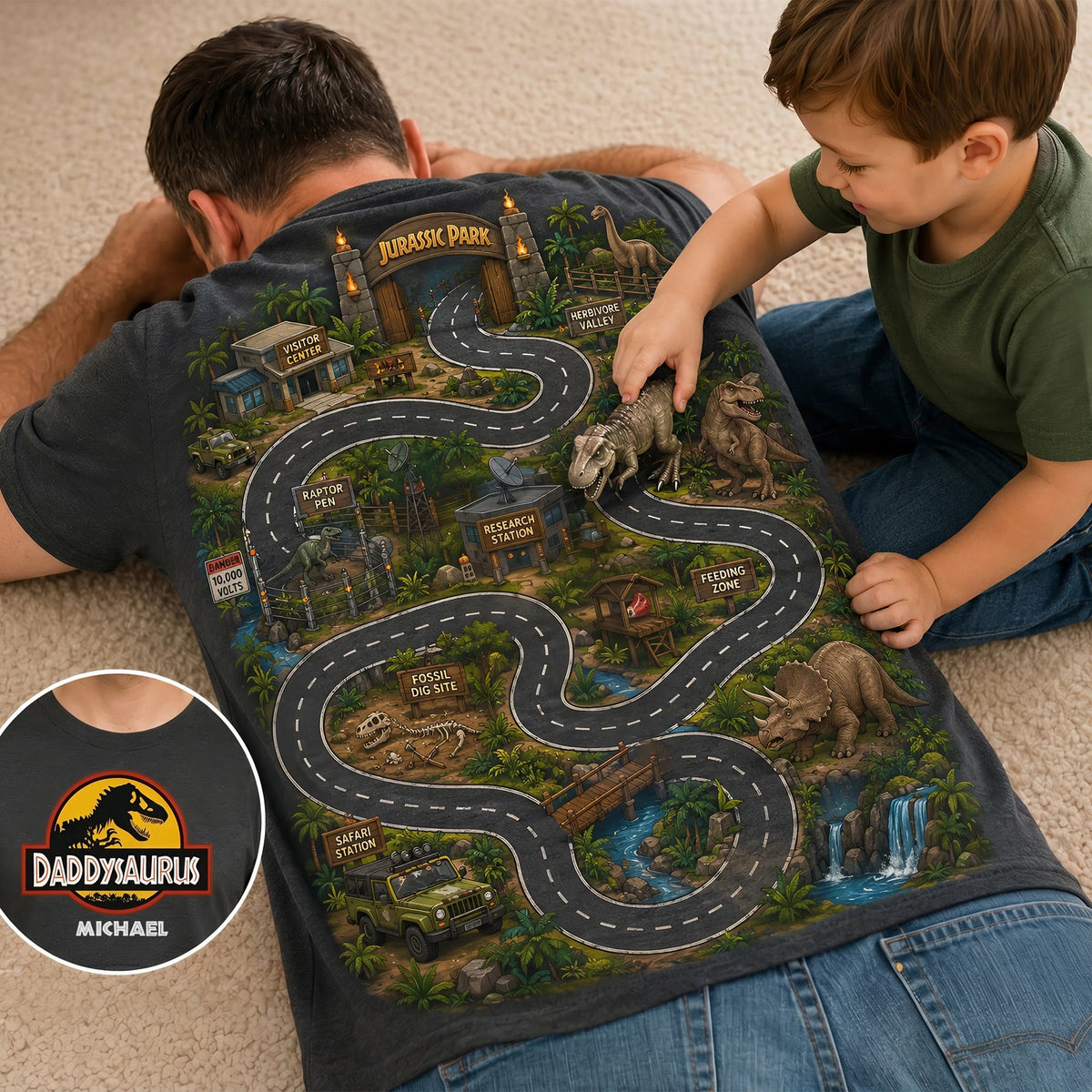 Adventure Map Shirt - Personalized Gifts For Dad 04NATI210526