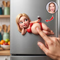Big Belly, Bigger Love - Custom Photo Gifts For Couple Anti-Collision Acrylic Fridge Magnet 04HUTI100626