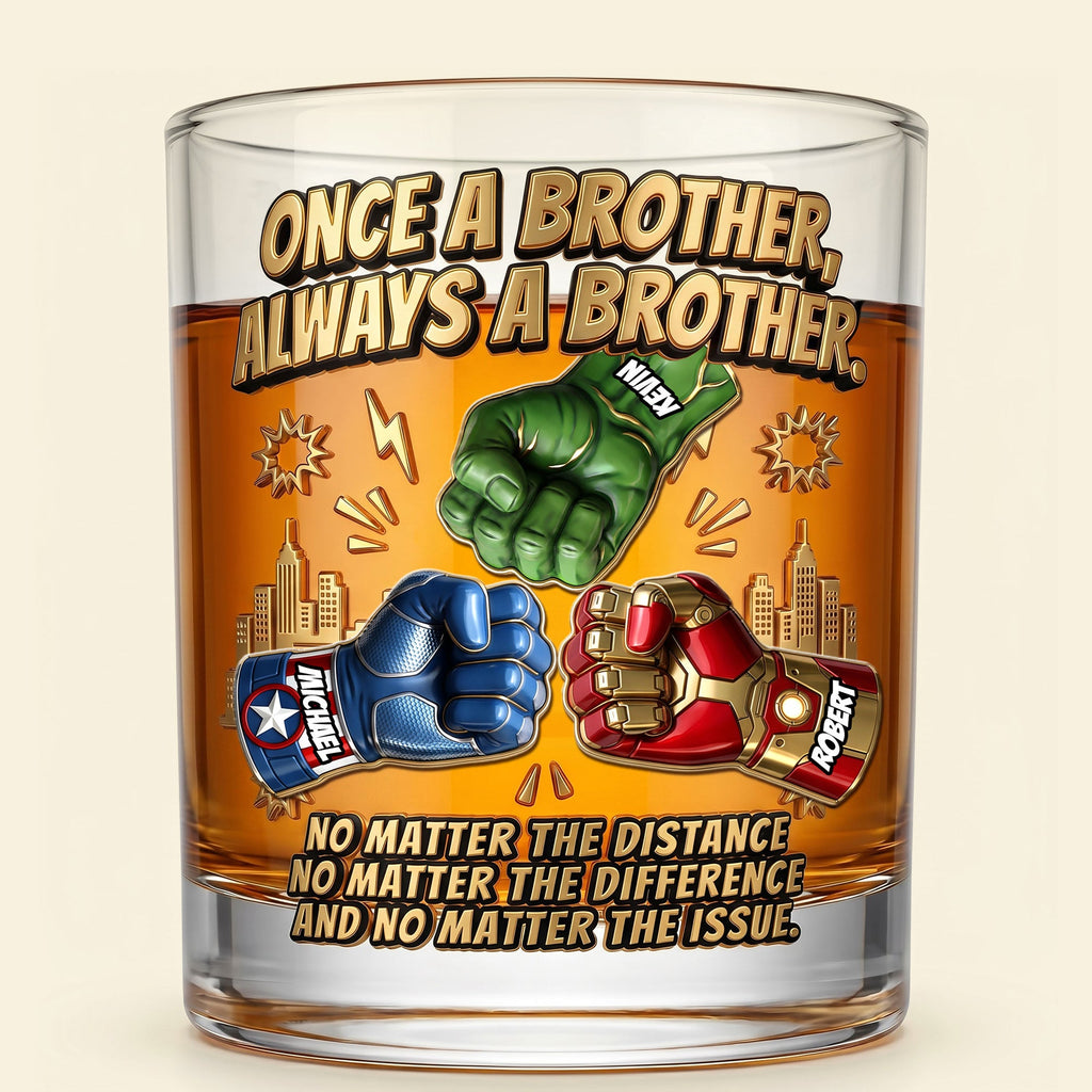 Best Brother Ever Round Glass Personalized Gifts For Brothers 01NATI050626