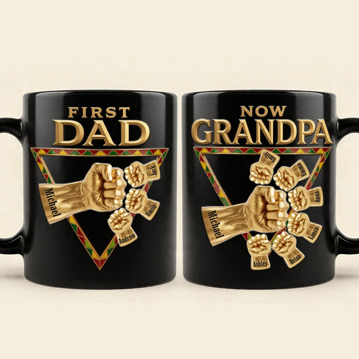 First Dad Now Grandpa Coffee Mug - Personalized Gifts For Dads 03huti230526
