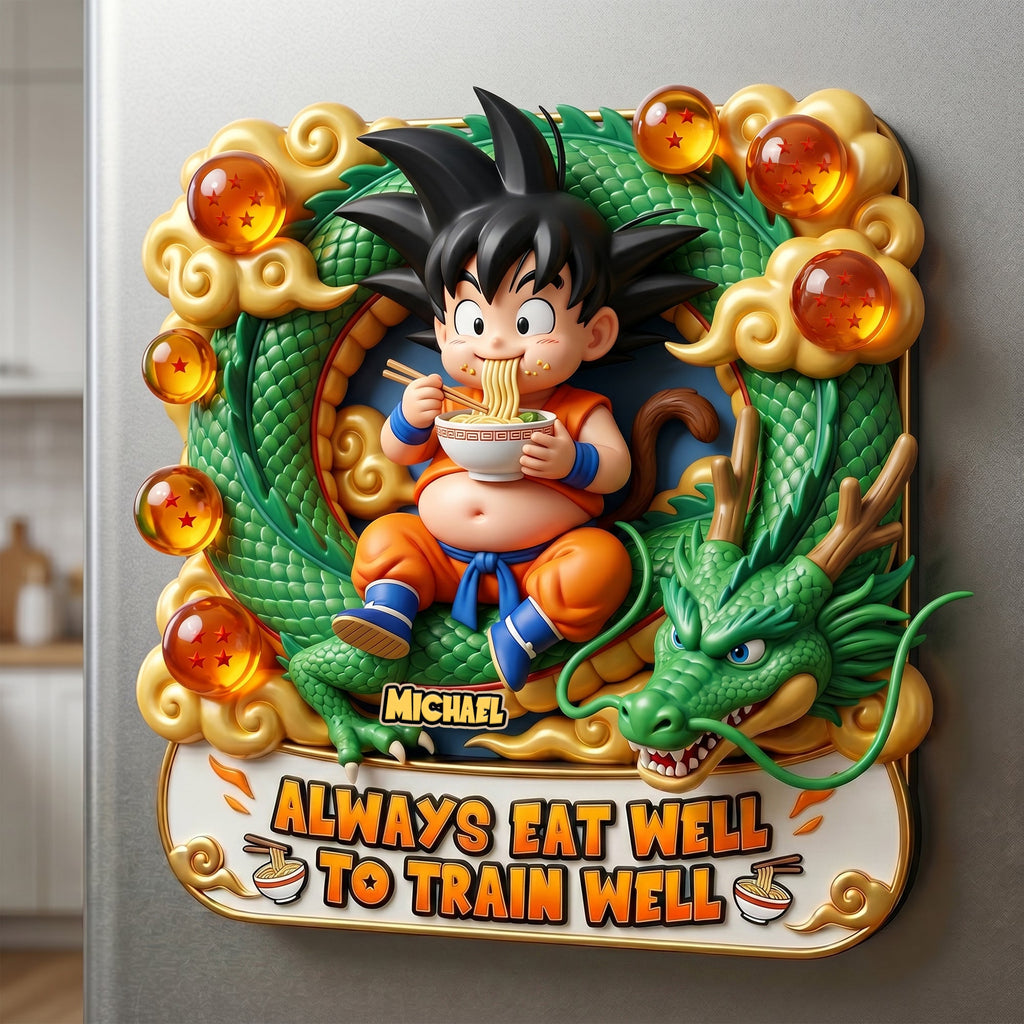 Always Eat Well Anti-collision Acrylic Fridge Magnet - Personalized Gifts 05PATI120626