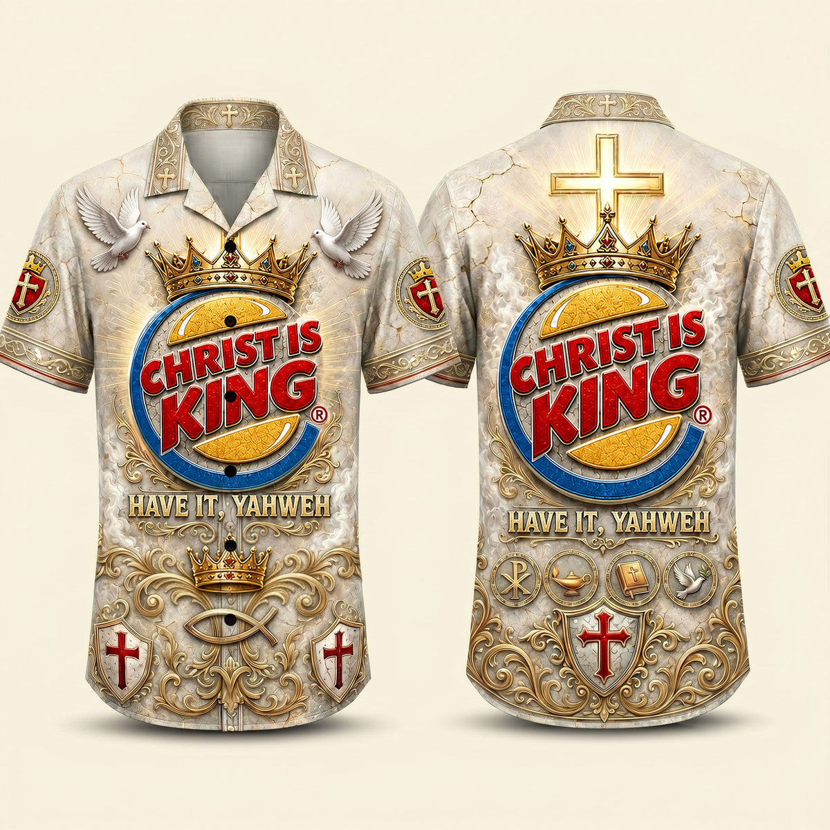 Faith King Hawaiian Shirt - Personalized Gifts For Christian Hawaiian Shirt 03TOTI090626