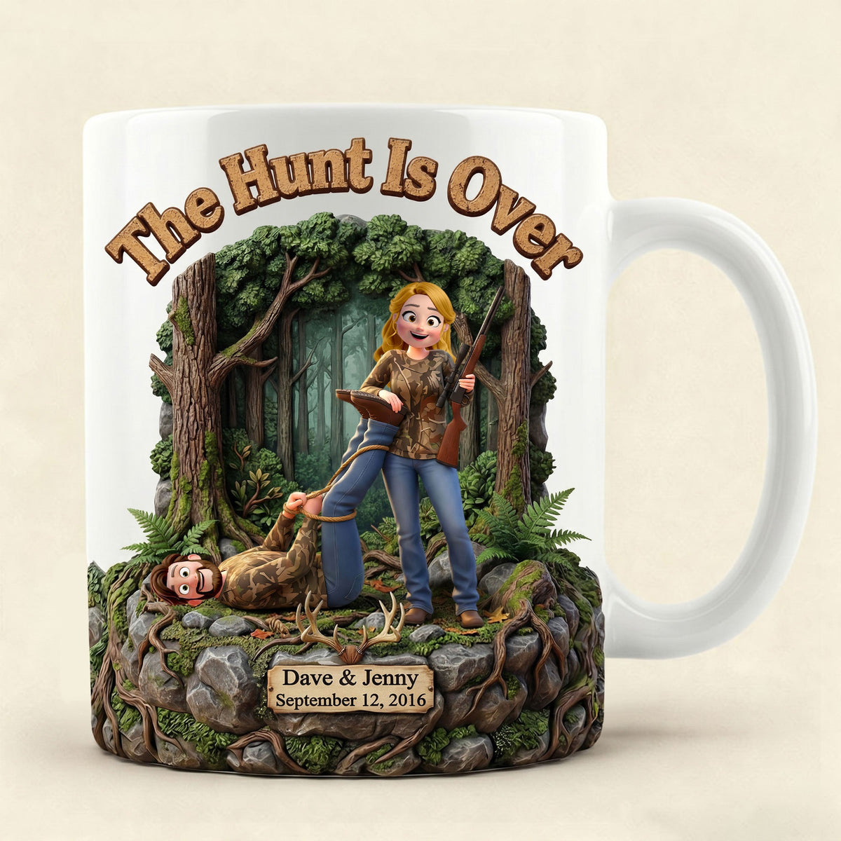 Hunting Couple Coffee Mug - Personalized Gifts For Couple 01huti300526