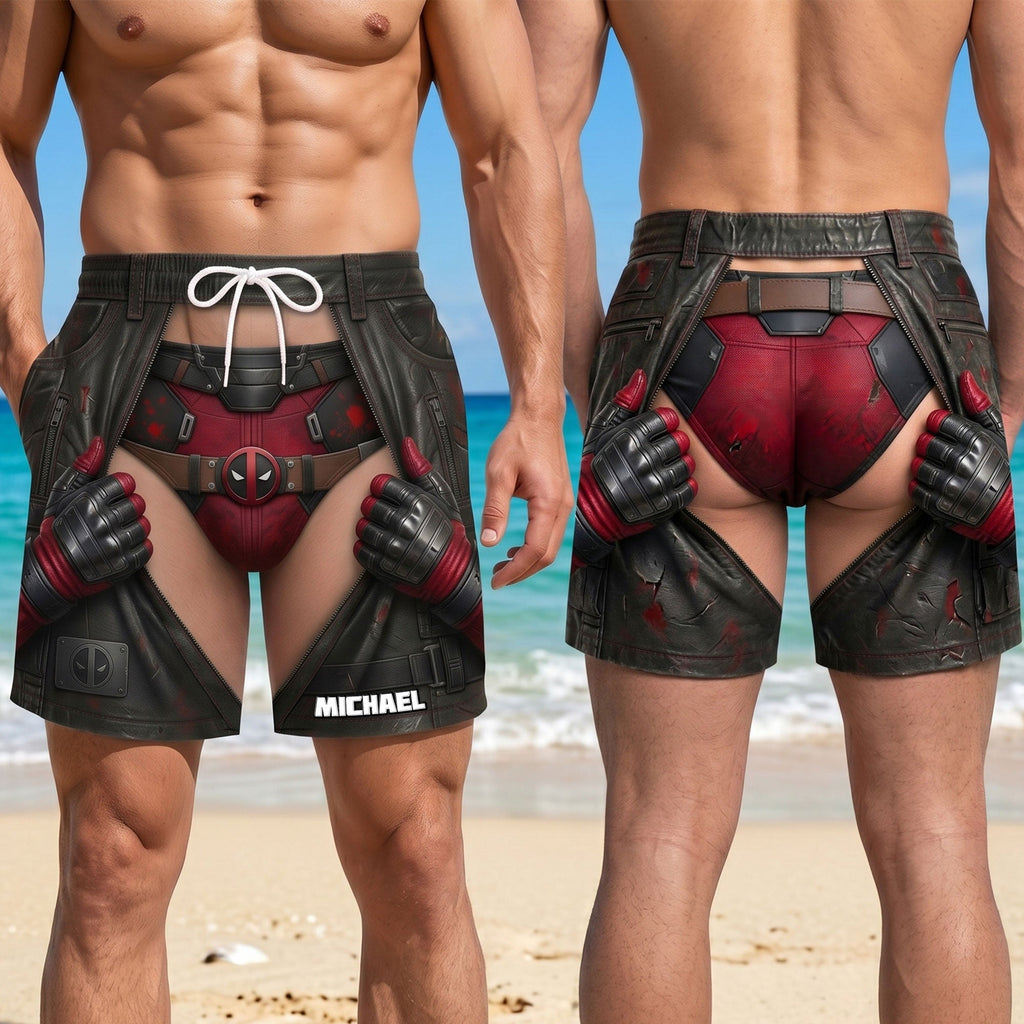 Bold Hero Beach Shorts - Personalized Gifts For Men 02tyti060726