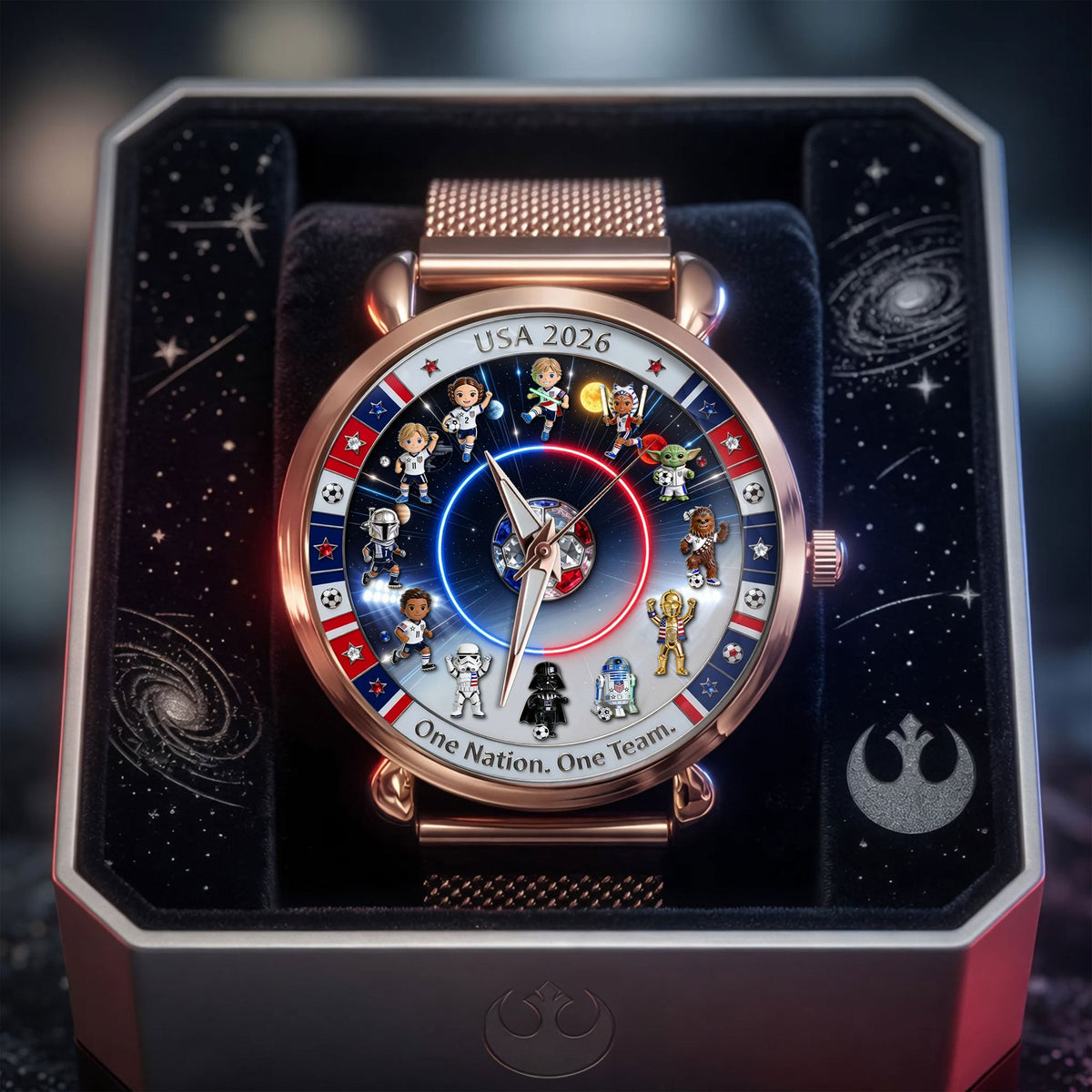 Unique Mesh Strap Quartz Watch Personalized Anniversary Gifts 02TOTI300526
