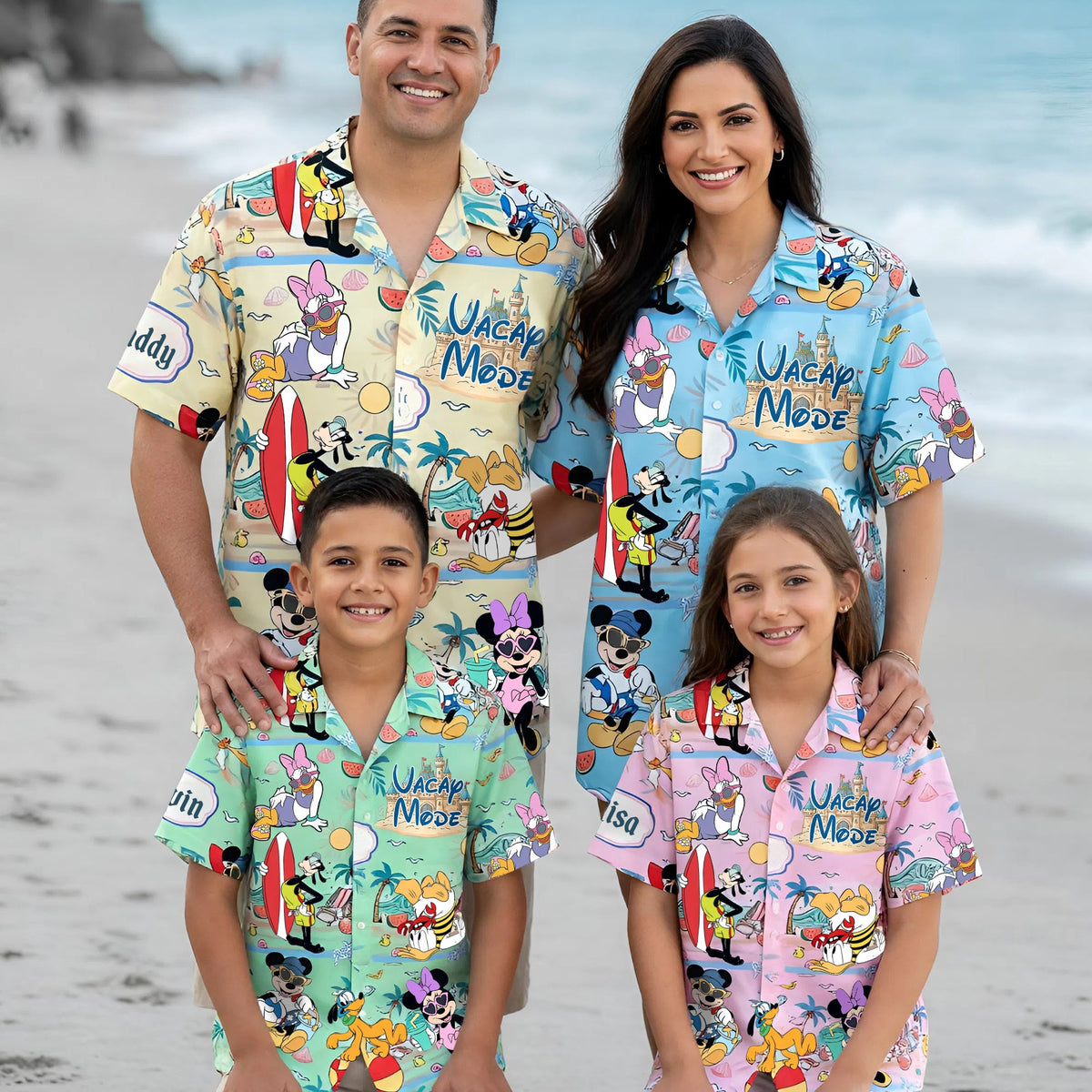 Cute Fun Summer Vacation Matching Hawaiian Shirt - Personalized Gifts For Family & Friends 03QHTI170626