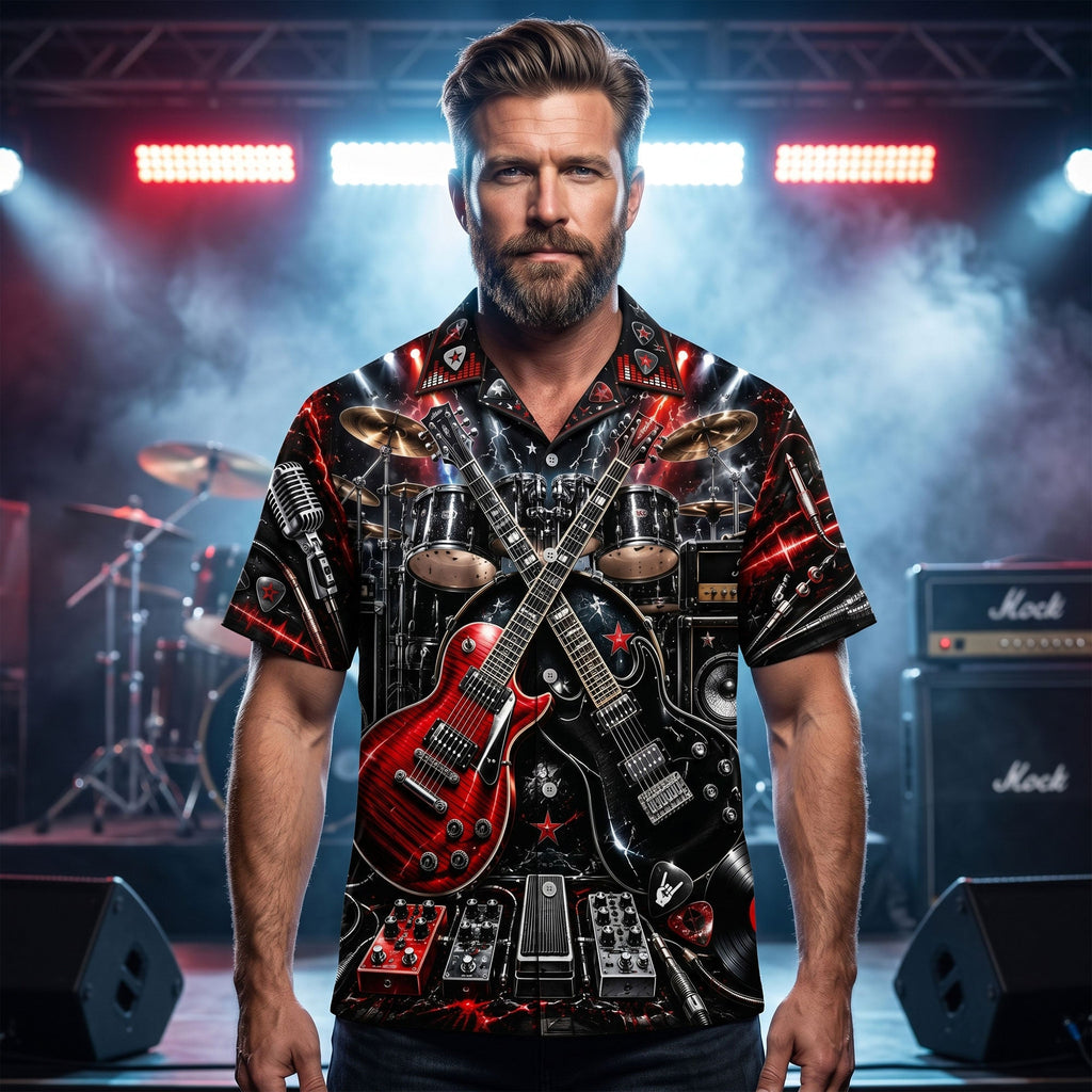 Rock Band Hawaiian Shirt - Personalized Gifts For Musician Hawaiian Shirt 02NATI090626
