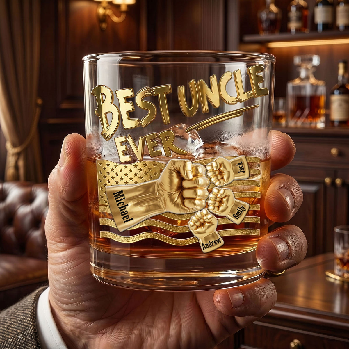 Power Fist Drinking Glass - Personalized Gifts For Uncles 052ohti220526
