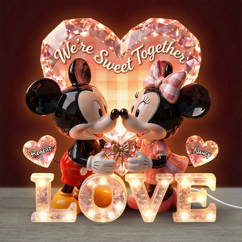 Sweet Couple Acrylic Light Box - Personalized Gift For Couples 03PATI260626