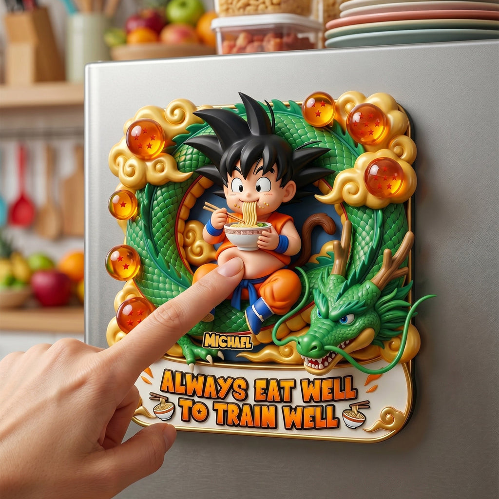 Always Eat Well Anti-collision Acrylic Fridge Magnet - Personalized Gifts 05PATI120626